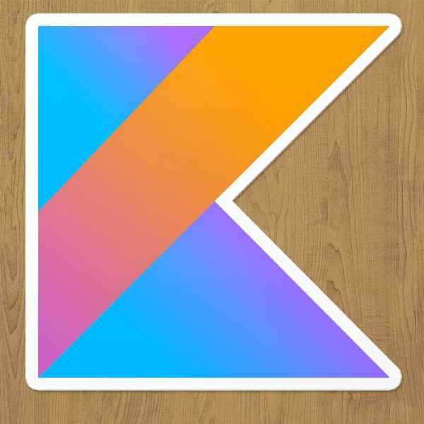 kotlin logo sticker etiket kotlin logo sticker etiket