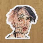 lil peep sticker etiket