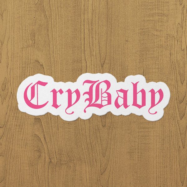 lil peep cry baby sticker etiket