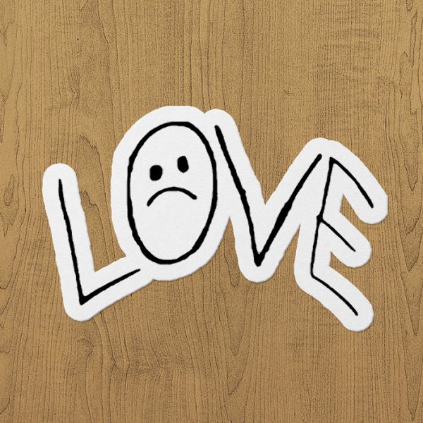 lil peep love tattoo sticker etiket