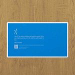 windows mavi ekran sticker etiket