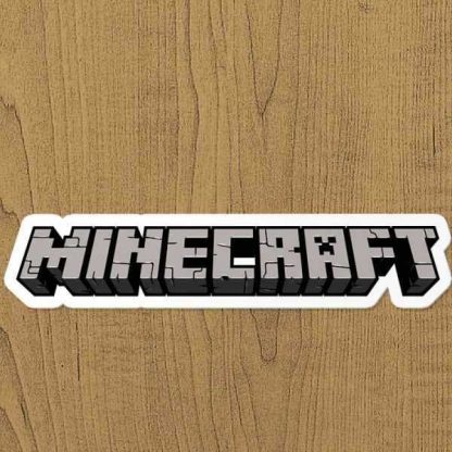 minecraft sticker etiket