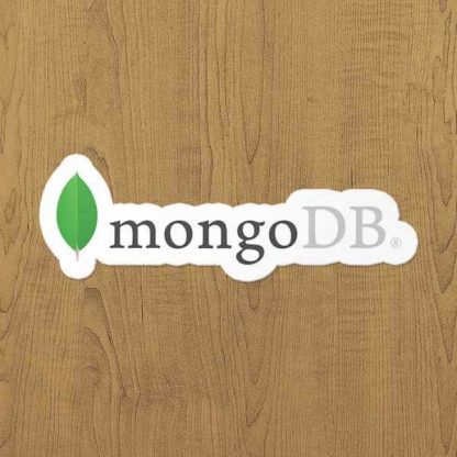 mongo db sticker etiket