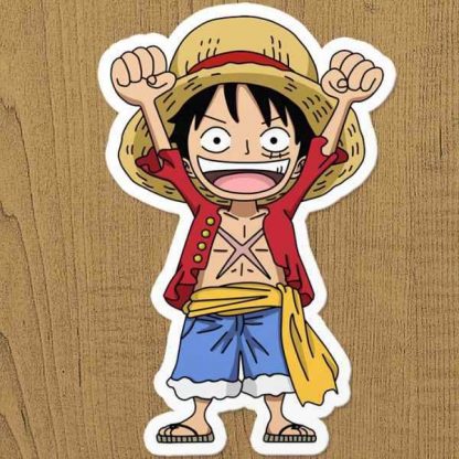 monkey luffy one piece varior sticker etiket
