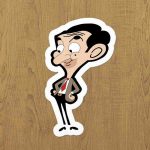mr bean sticker etiket