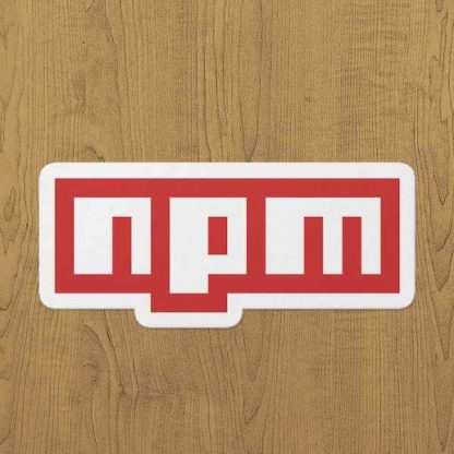 npm sticker etiket