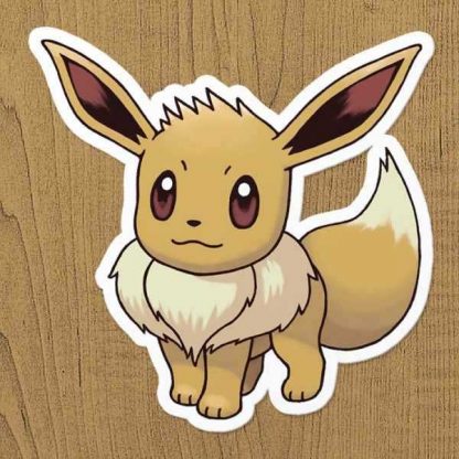 pokemon eevee sticker etiket