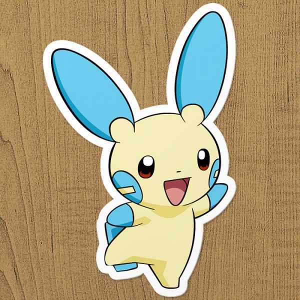 pokemon minun sticker etiket Pokemon Minun Sticker etiket