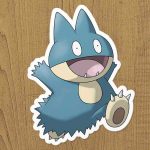 pokemon munchlax sticker etiket