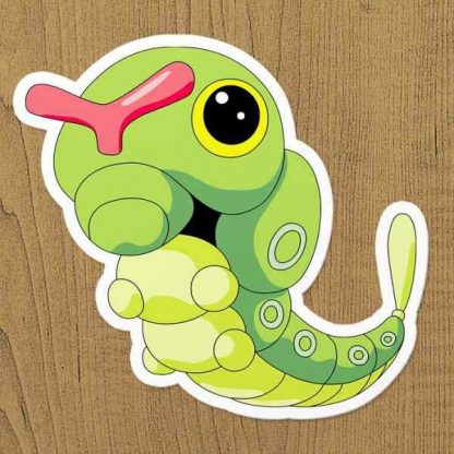 Pokemon Caterpie Sticker etiket