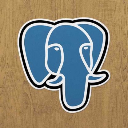 postgresql sticker etiket