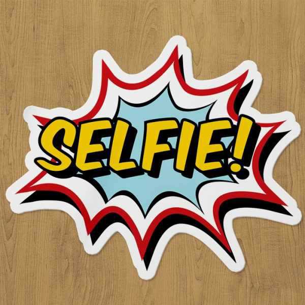 Selfie Sticker etiket Selfie Sticker etiket