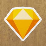 sketch sticker etiket