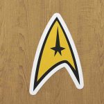 star trek sticker etiket