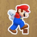 super mario sticker etiket