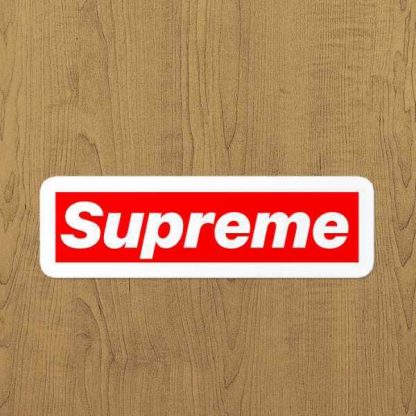 Supreme sticker etiket