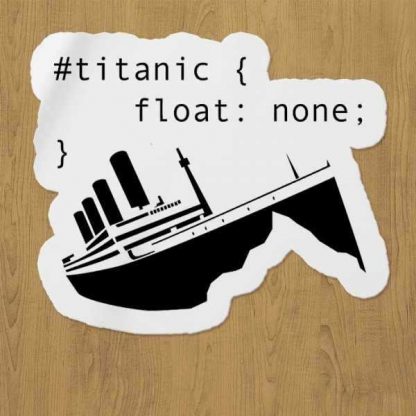 Titanic None Sticker etiket