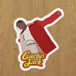 travis scott cactus jack sticker etiket