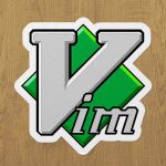 vim sticker etiket