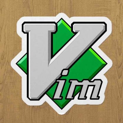 vim sticker etiket