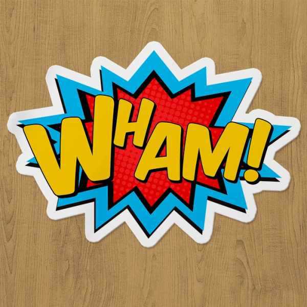 Wham Sticker etiket Wham Sticker etiket