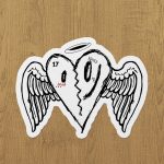 xxxtentacion heart sticker etiket