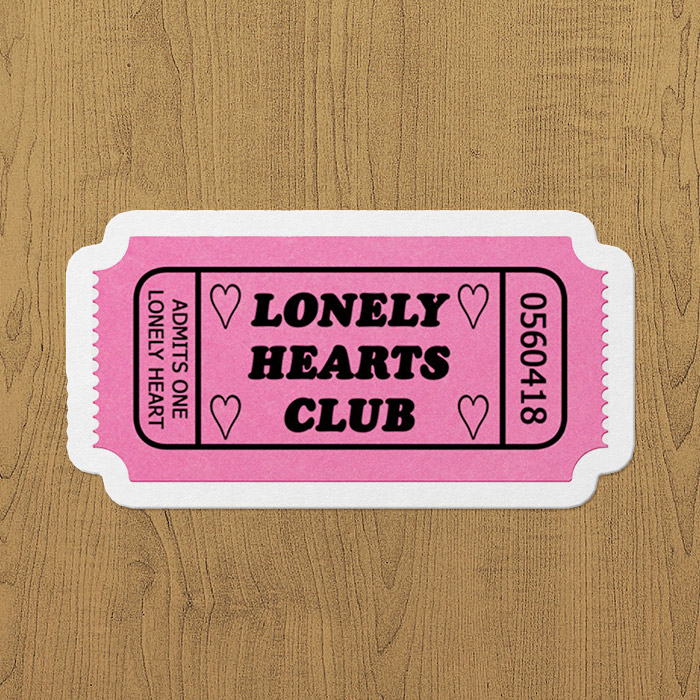 yalnız kalpler kulübü sticker etiket yalnız kalpler kulübü sticker etiket