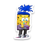 xxxtentacion sünger bob sticker etiket