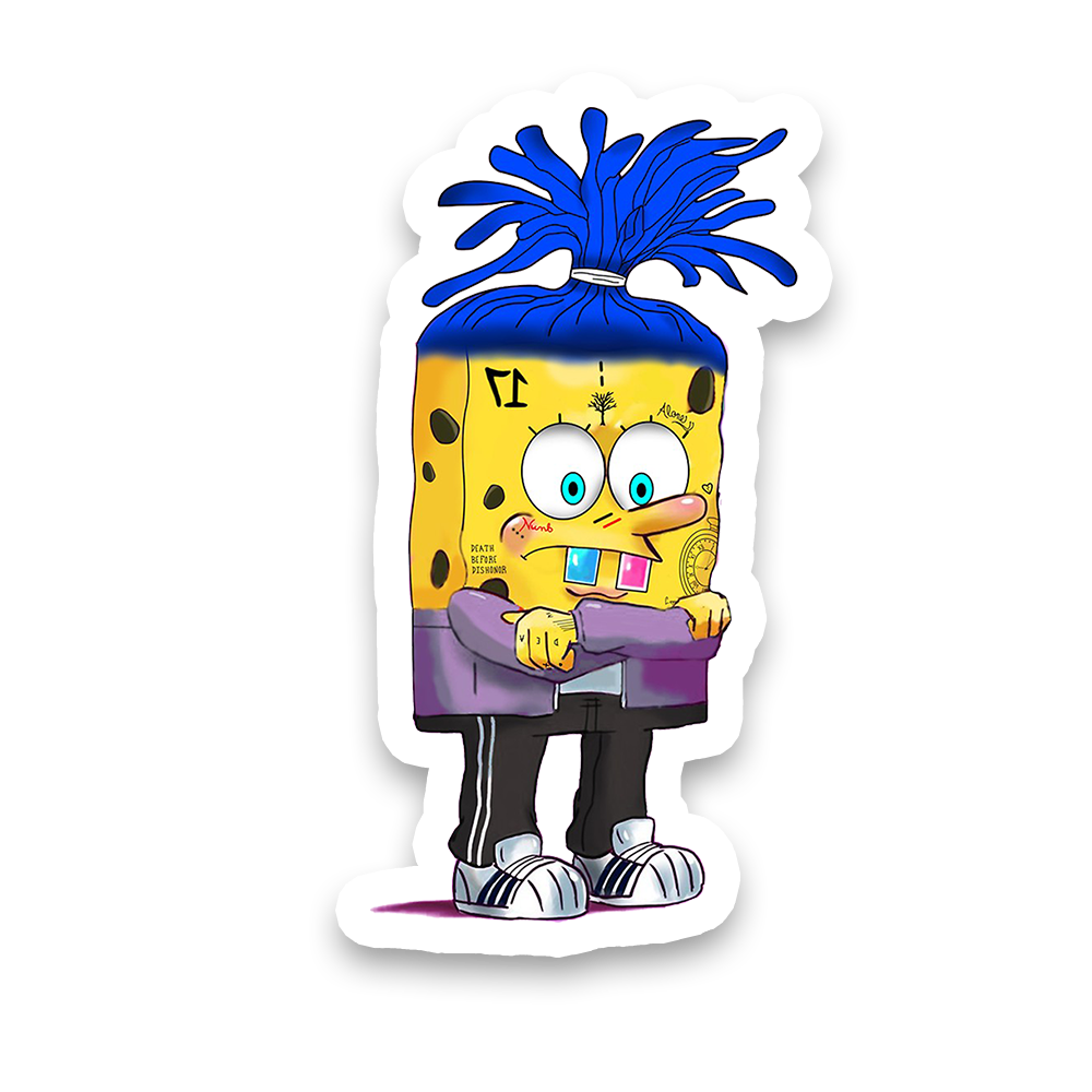 xxxtentacion sünger bob sticker etiket xxxtentacion sünger bob sticker etiket