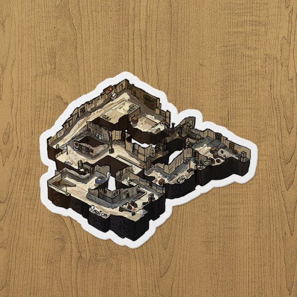 CSGO Dust 2 Sticker etiket