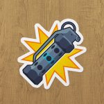 Flash Bombası Sticker etiket