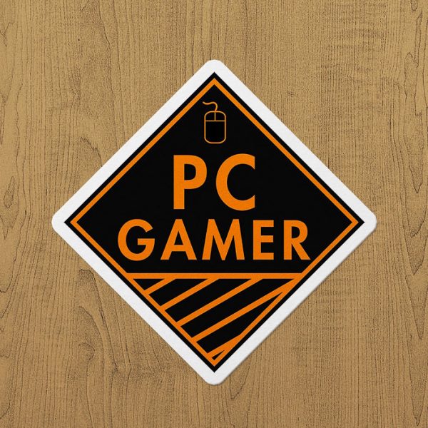 PC Gamer(Turuncu) Sticker etiket
