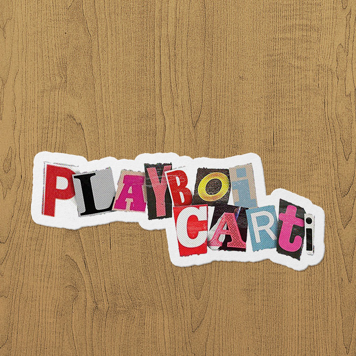 Playboi Carti Sticker etiket Playboi Carti Sticker etiket