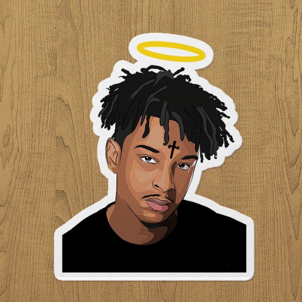 angel savage sticker etiket