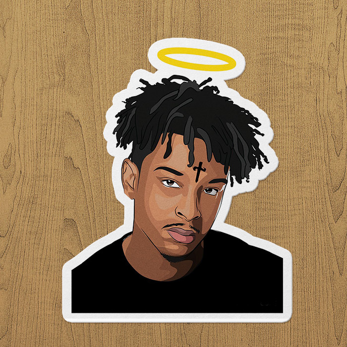 angel savage sticker etiket