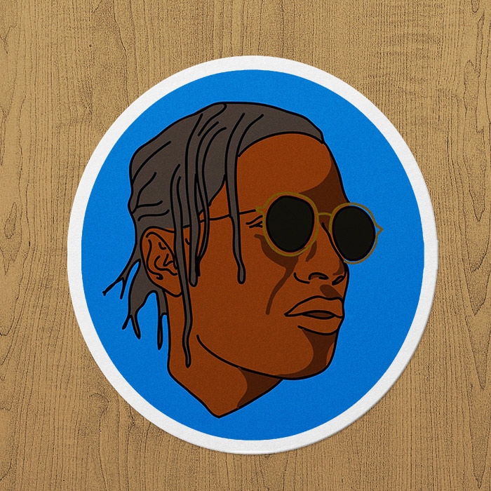 asap rocky 2 sticker etiket asap rocky 2 sticker etiket