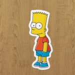 bart simpson sticker etiket