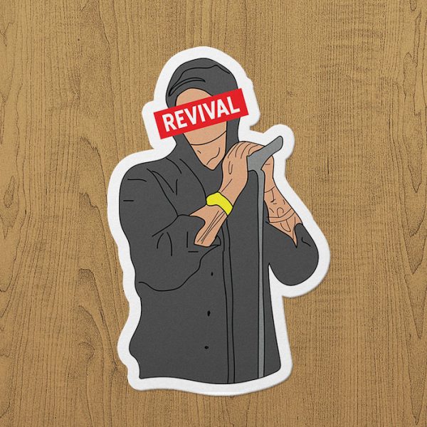 eminem revival sticker etiket