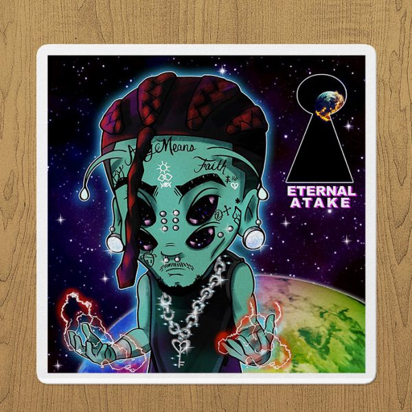 eternal atake ailen uzi sticker etiket