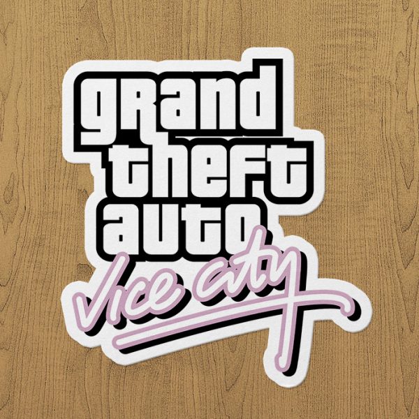 gta vice city sticker etiket