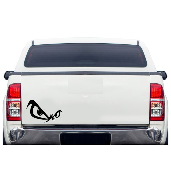 göz araba sticker etiket