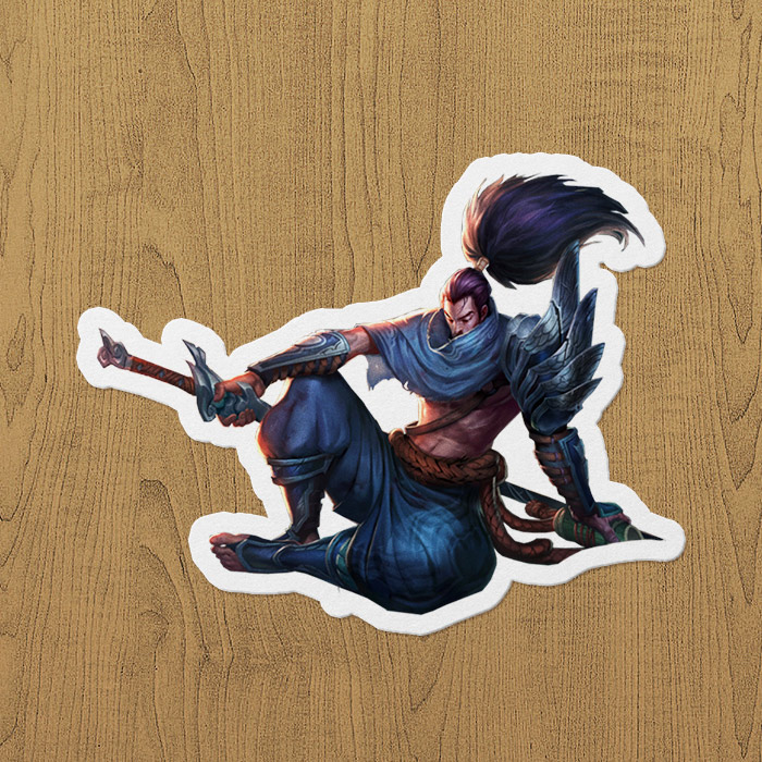 league of legends yasuo sticker etiket league of legends yasuo sticker etiket