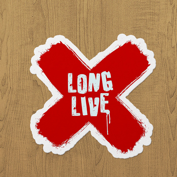 long live x sticker etiket long live x sticker etiket