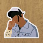 Sir Ski Mask sticker etiket