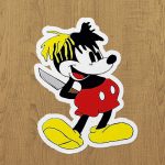 xxxtentacion mickey sticker etiket
