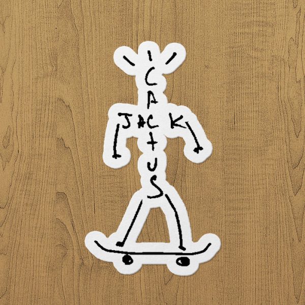 Cactus Jack Skateboarding Sticker ETİKET