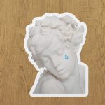 Crying Angel Sticker etiket