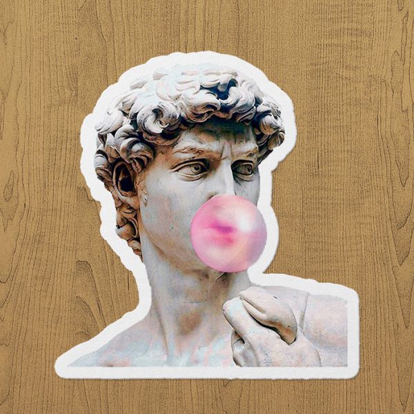 Sakızlı Heykel Sticker etiket