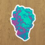 aesthetic heykel sticker etiket