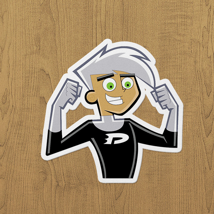 Danny Phantom Sticker etiket Danny Phantom Sticker etiket